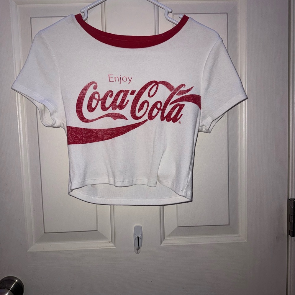 Aeropostale White and Red Crop Top